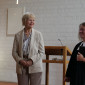 Chorleiterin Frau Angelika Hanzlick und Pfarrrerin Ingrid Erichsen