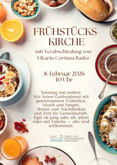 Frühstückskirche mit Verabschiedung Vikarin Bader