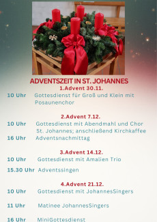 Adventszeit in St. Johannes