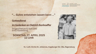 Gottesdienst im Gedenken an Dietrich Bonhoeffer
