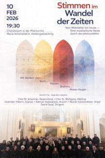 Plakat zum Konzert am 10.2.26 der Chöre St. Johannes und Matting