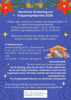 Krippenspielprobe