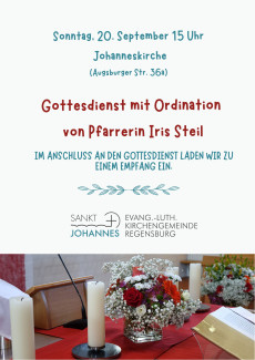 Gottesdienst mit Ordination