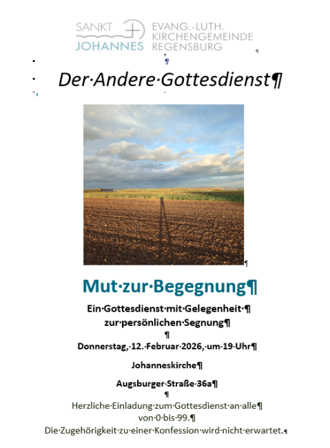 Plakat Mut zur Begegnung 12.2.2026 19 Uhr